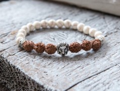 Energetický náramek-Howlit a Jaspis