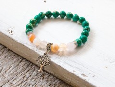 Energetický náramek-Howlit a Jaspis