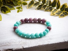 Energetický náramek-Howlit a Jaspis