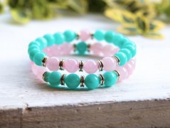 Energetický náramek-Howlit a Jaspis