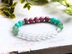 Energetický náramek-Howlit a Jaspis