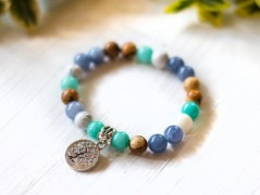 Energetický náramek-Howlit a Jaspis