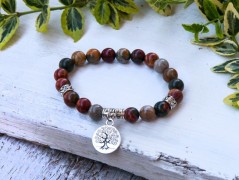 Energetický náramek-Howlit a Jaspis