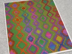 Autorská látka Elen modrozelená