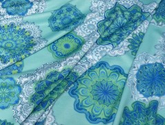 Autorská látka Elen modrozelená