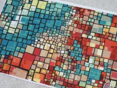 Autorská látka Elen modrozelená