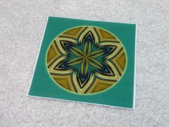 Autorská látka Elen modrozelená