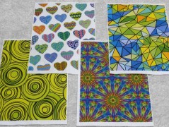 Autorská látka Elen modrozelená