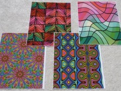 Autorská látka Elen modrozelená