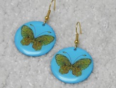 Autorská látka Elen modrozelená