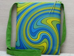 Autorská látka Elen modrozelená