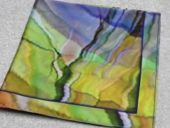 Autorská látka Elen modrozelená