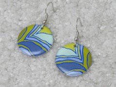 Autorská látka Elen modrozelená