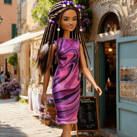 Růžové šatičky pro Barbie šaty pro panenku šatičky pro barbie oblečky pro panenku šaty pro barbie 