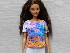 Autorská látka Elen modrozelená