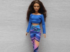 Autorská látka Elen modrozelená