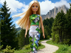 Autorská látka Elen modrozelená