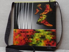 Autorská látka Elen modrozelená