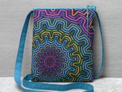 Autorská látka Elen modrozelená