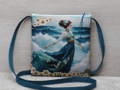 Autorská látka Elen modrozelená