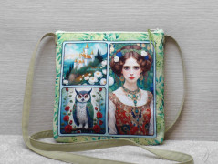 Autorská látka Elen modrozelená