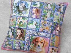 Autorská látka Elen modrozelená