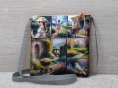 Autorská látka Elen modrozelená