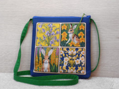 Autorská látka Elen modrozelená