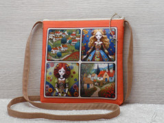 Autorská látka Elen modrozelená