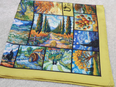 Autorská látka Elen modrozelená