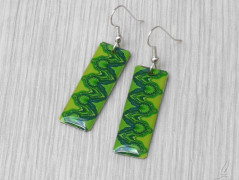 Autorská látka Elen modrozelená