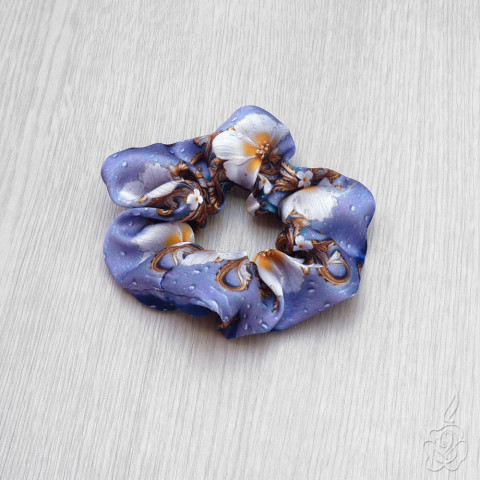 Saténová gumička do vlasů barevná gumička látková gumička scrunchie saténová gumička 