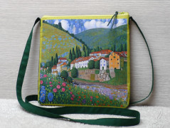 Autorská látka Elen modrozelená