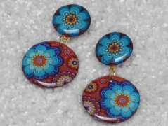 Autorská látka Elen modrozelená