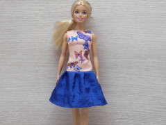 Autorská látka Elen modrozelená