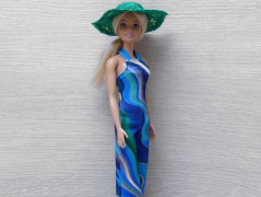 Autorská látka Elen modrozelená