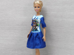 Autorská látka Elen modrozelená