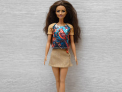 Autorská látka Elen modrozelená