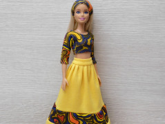 Autorská látka Elen modrozelená