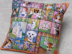 Autorská látka Elen modrozelená