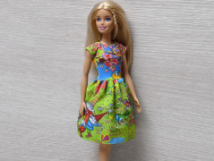 Autorská látka Elen modrozelená