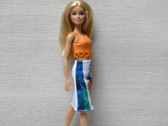 Autorská látka Elen modrozelená