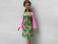 Retro šaty pro Barbie