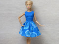 Modré šatičky pro Barbie