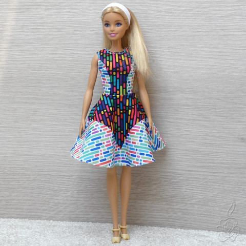 Barevné šaty pro Barbie oblečky pro barbie šatičky pro barbie oblečky pro panenku šaty pro barbie oblečky pro sběratele 