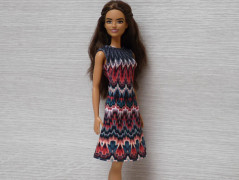 Dlouhé šaty pro Barbie