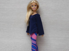 Dlouhé šaty pro Barbie