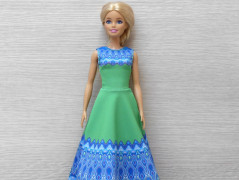 Dlouhé šaty pro Barbie