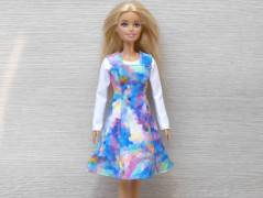 Dlouhé šaty pro Barbie