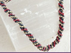 Náramek - zlato hnědý - duhový